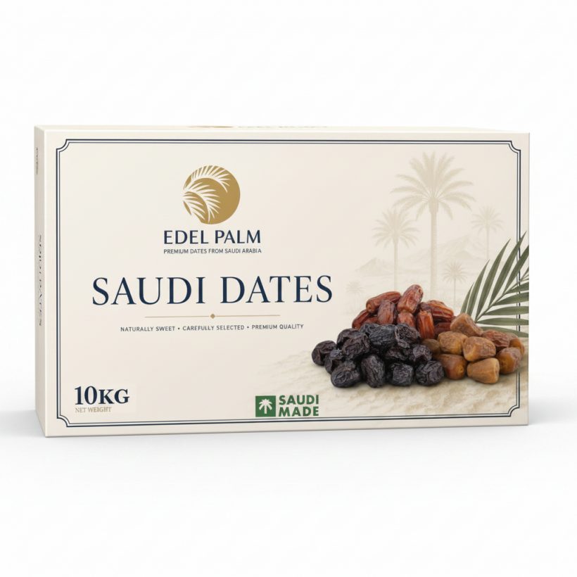 Edel Palm Saudi-Datteln 10 kg – Bulk-Großhandelskarton