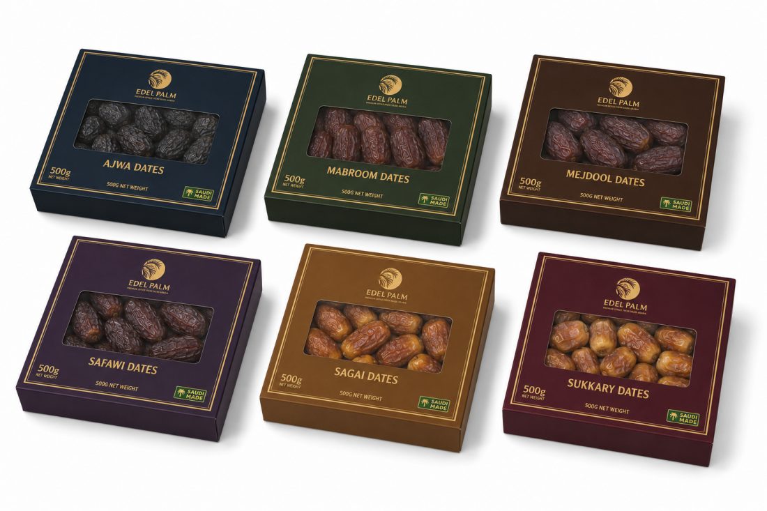 Edel Palm Datteln 500 g – sortenreine Sichtfenster-Verpackung