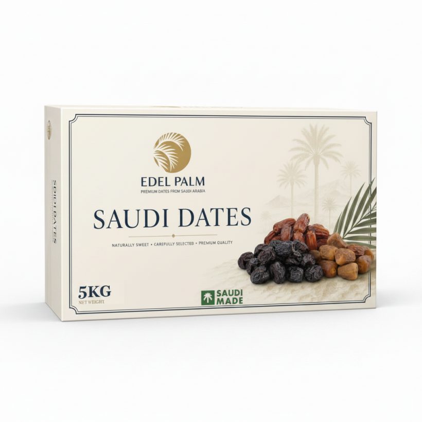 Edel Palm Saudi-Datteln 5 kg – Großhandelskarton